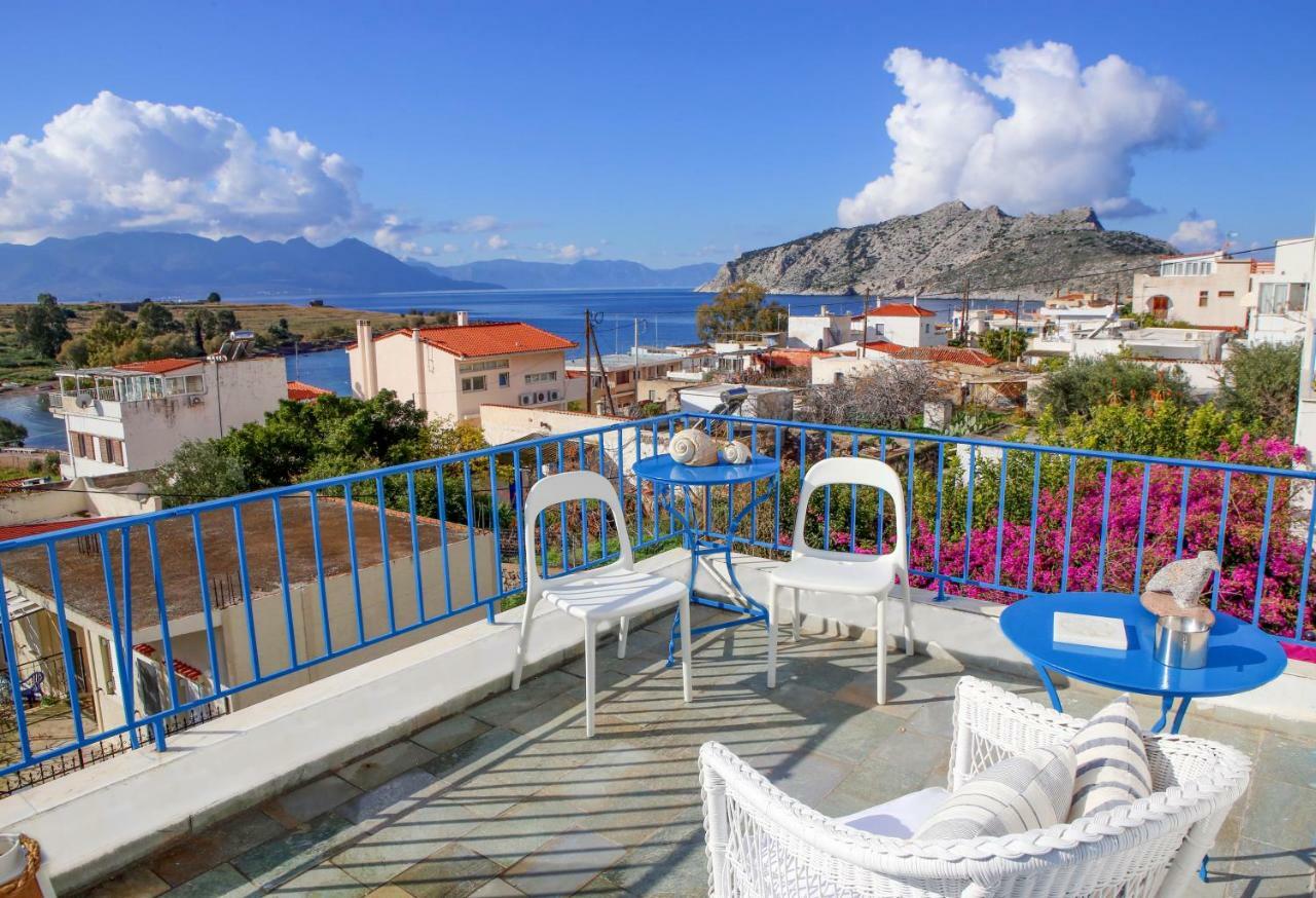 Aeginia 1- Breathtaking Sea View House In Perdika 빌라 외부 사진